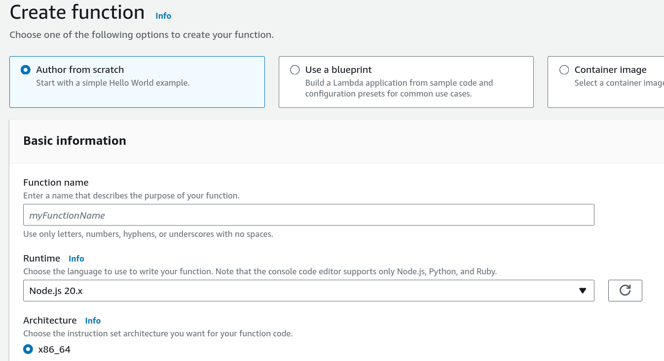 Create Lambda Function